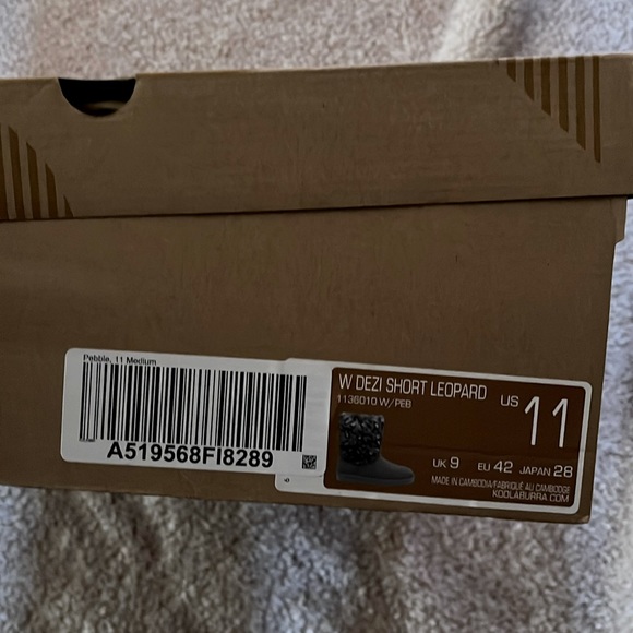 Koolaburra by UGG Suede Short Winter Boots - Dezi Leopard - gray - Picture 2 of 7